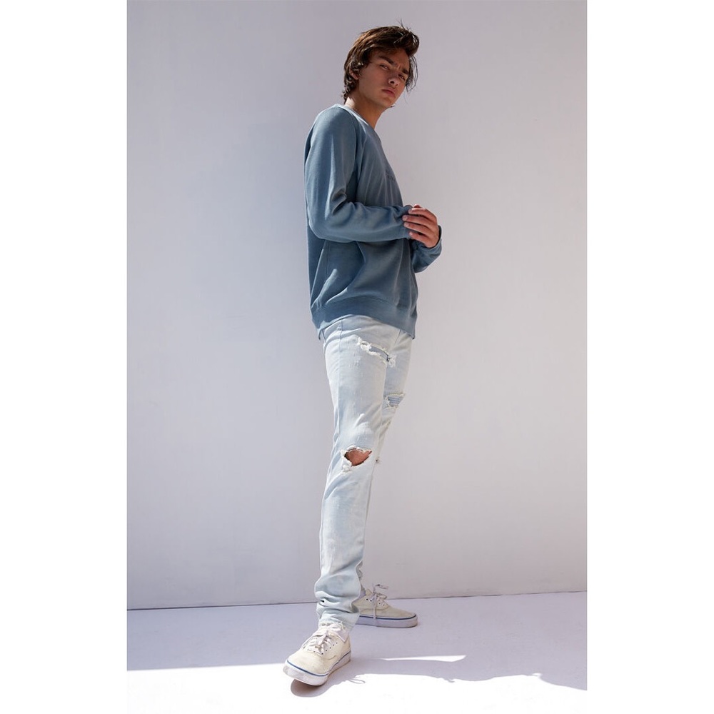 PacSun Light Ripped Stacked Skinny Jeans 34x32